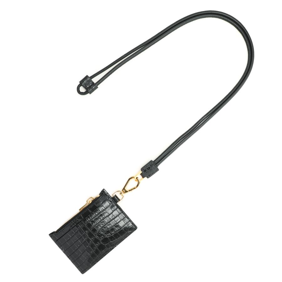 TOM FORD トムフォード カードケース ストラップ付き ブラック TOM FORD トムフォード カードケース ストラップ付き ブラック