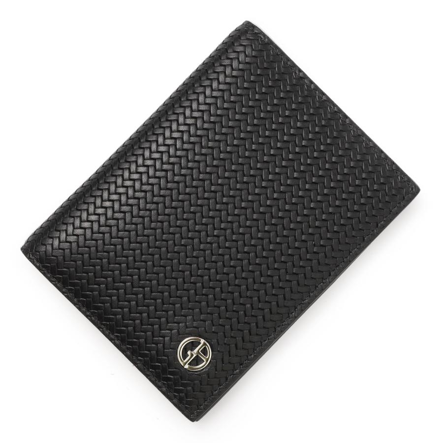 GIORGIO ARMANI ジョルジオアルマーニ パスポートケース ブラック