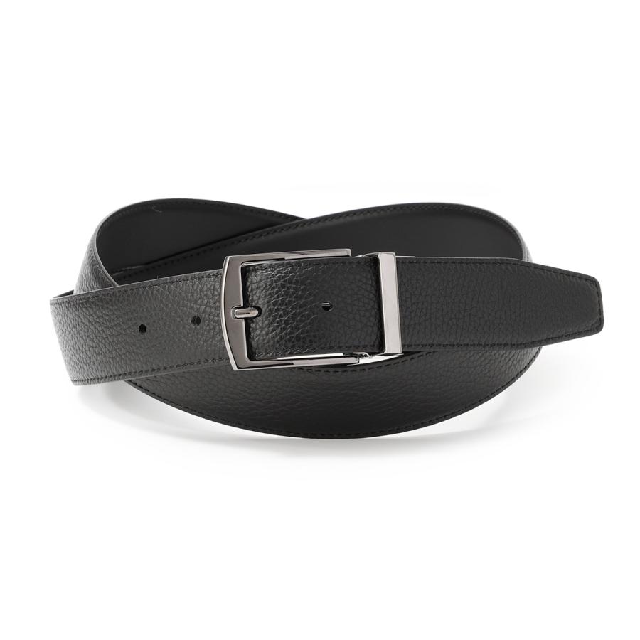 GIORGIO ARMANI レザーベルト ブラック 40 GIORGIO ARMANI ジョルジオアルマーニ ベルト リバーシブルベルト