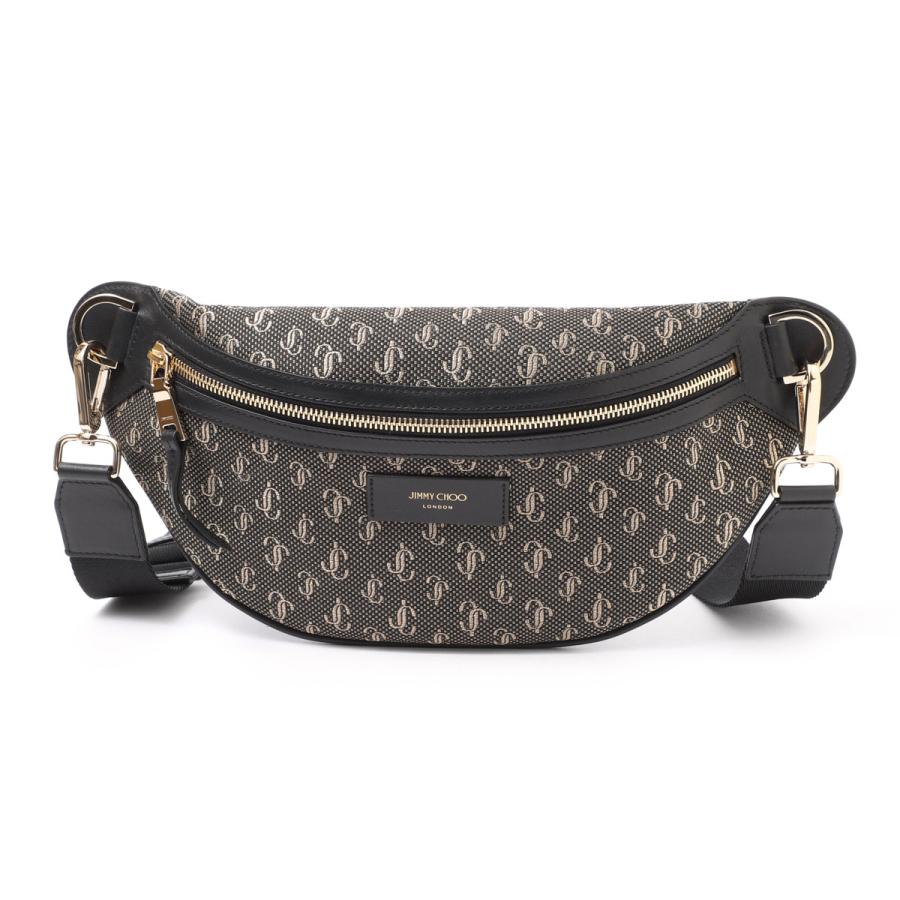 ジミーチュウ JIMMY CHOO クロスボディバッグ YORK ベルトバッグ ブラック メンズ york-rau-black-gold-lightgold :york-rau:モダンブルー!店 通販 新品Jimmy Choo YORK UUF BLACK ベルトバッグ