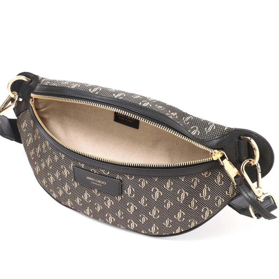 極美品 ジミーチュウ YORK ボディバッグ ベルトバッグ JCロゴ