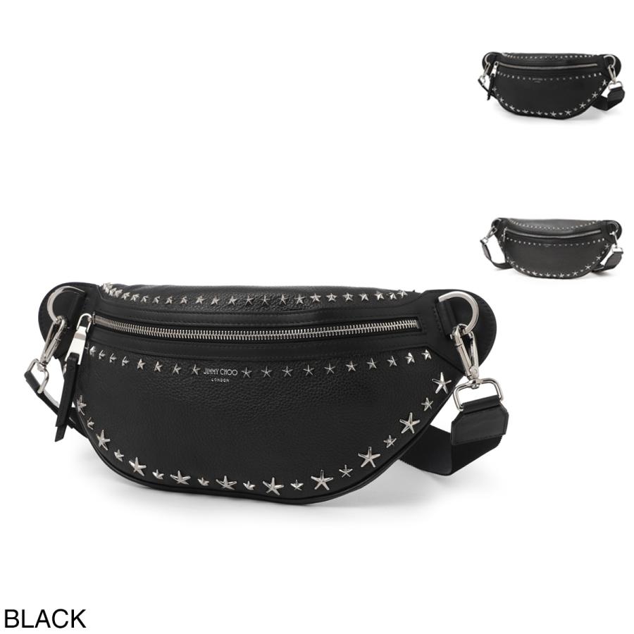 JIMMY DNH CZM FINSLEY ボディバッグ Choo Jimmy CHOO JIMMY チュー ジミー ブラック ロゴ ショルダー ボディバッグ ジミーチュウ CHOO バッグ