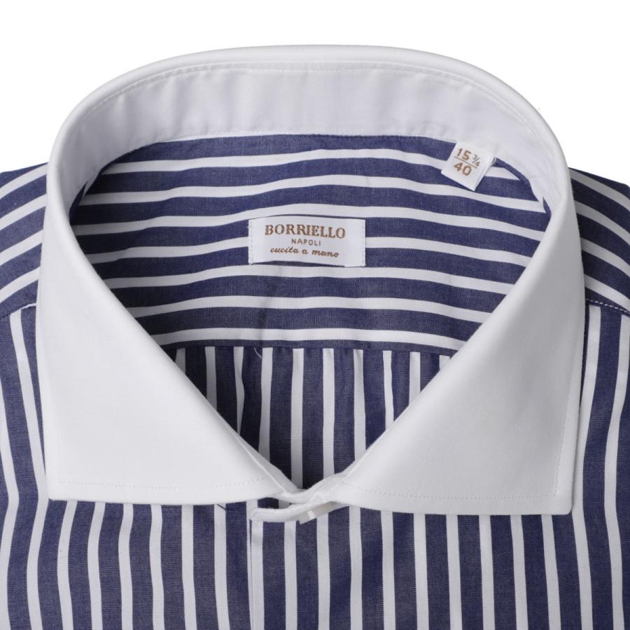 ボリエッロ BORRIELLO クレリックシャツ Z9 SLIM FIT ブルー メンズ z9
