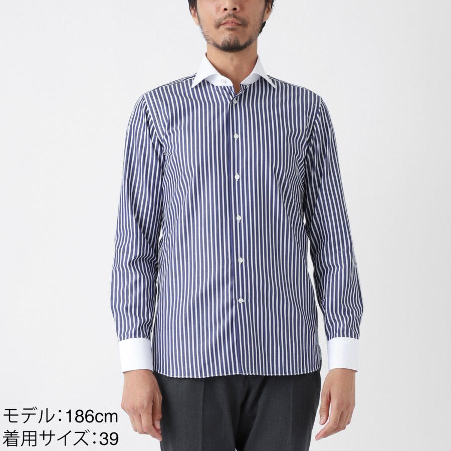 ボリエッロ BORRIELLO クレリックシャツ Z9 SLIM FIT ブルー メンズ z9