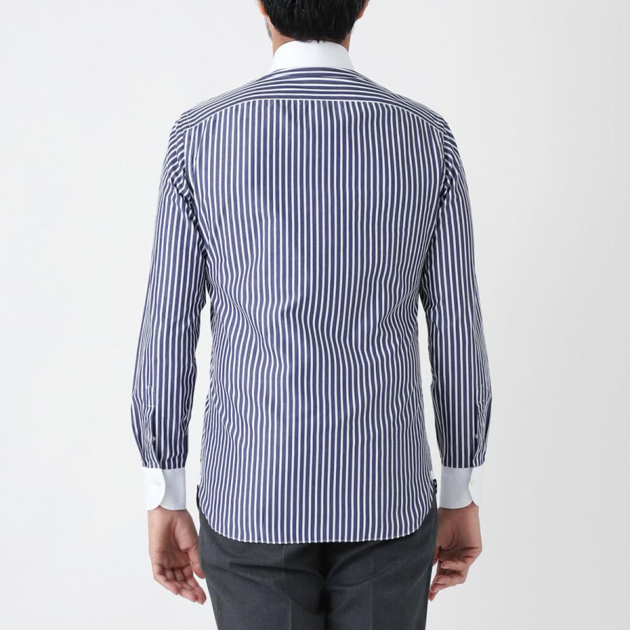 [あす着] ボリエッロ BORRIELLO レギュラーカラーシャツ メンズ ボリエッロ BORRIELLO クレリックシャツ Z9 SLIM FIT ブルー メンズ z9