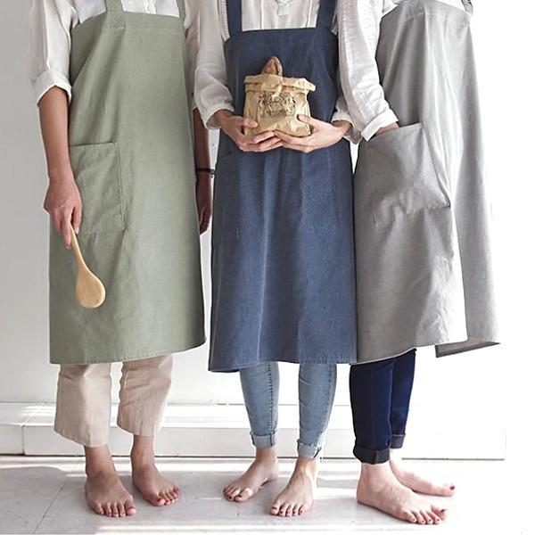 レディース シンプル エプロン ワンピース風 リネンコットン 綿麻 キッチン おしゃれ 料理 カフェ ガーデニング Diy 女性用 韓国ファッション Dc 144 Mb2 通販 Yahoo ショッピング