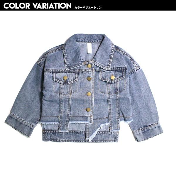 子供服 キッズ セットアップ ガールズ 2点セット デニムジャケット リブワンピース ボーダー 女の子 長袖 ロング丈 Gジャン 羽織 女児 ジュニア Dc 303 Mb2 通販 Yahoo ショッピング