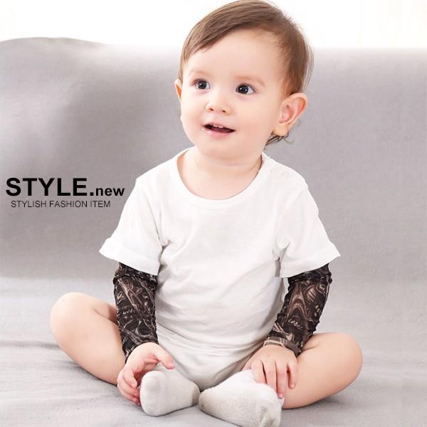 子供服 ベビー タトゥー袖 ロンパース オールインワン オーバーオール カバーオール つなぎ 長袖 重ね着風 レイヤード 男の子 女の子 男児 女児 赤ちゃん Dc 378 Mb2 通販 Yahoo ショッピング