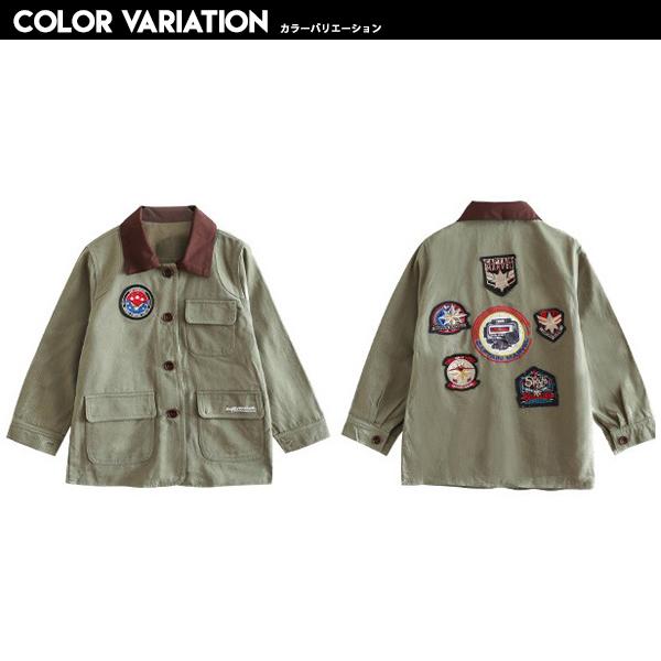 子供服 キッズ ジャケット ワッペン付き ミリタリージャケット 女の子 フライトジャケット モッズコート アウター 羽織 ガールズ ジュニア Dc 474 Mb2 通販 Yahoo ショッピング