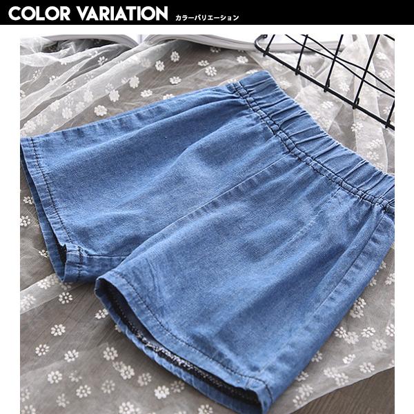 子供服 キッズ セットアップ デニム フリルトップス 上下セット ショートパンツ ハーフパンツ 女の子 ノースリーブ 半ズボン ガールズ 女児 ジュニア Dc 628 Mb2 通販 Yahoo ショッピング