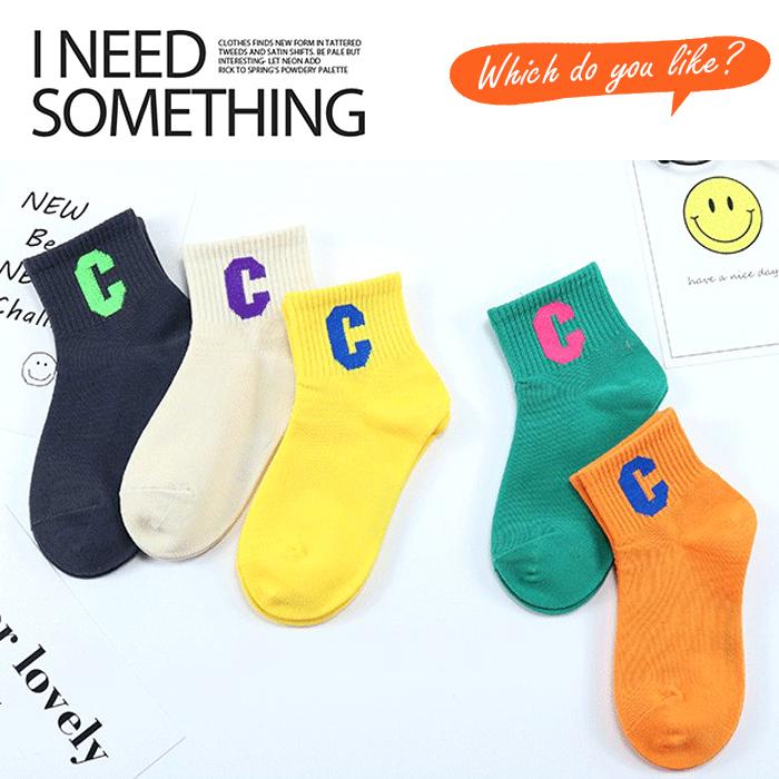 人気提案 キッズ 靴下 5足セット ワンポイント ソックス 男女兼用 子供服 ロゴ ダンス 小学生 男の子 女の子 男児 女児 ジュニア こども服 韓国 ファッション Simbcity Net