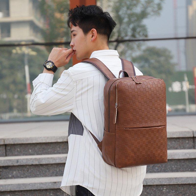 大容量‼️ビジネスバッグ メンズバッグ リュックサック 斜めがけ 革