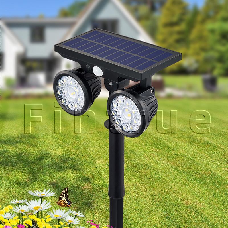 ソーラーライト 屋外 ガーデンライト 大容量バッテリー スポットライト 人感センサー 自動点灯消灯 Ip65防水 防犯 埋め込み式 壁掛け 2灯 おしゃれ Jsww D94 Fintrue 通販 Yahoo ショッピング