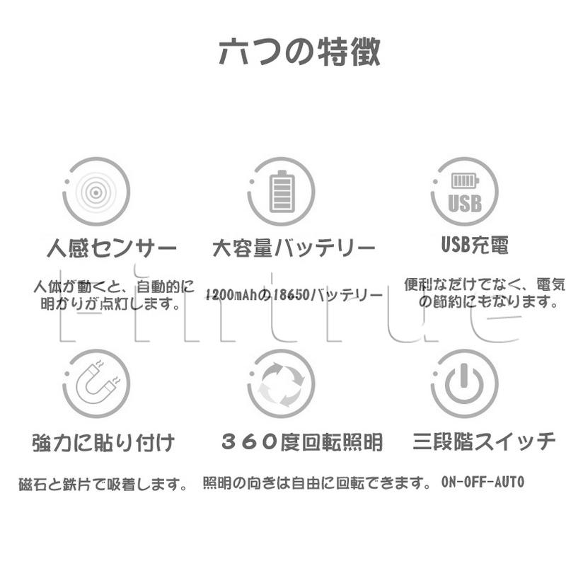 人感センサー ライト ブラケットライト 壁掛け灯 LED 室内ライト丸型 自動点灯消灯 USB充電 マグネット おしゃれ 防犯 室内 廊下 玄関 階段 トイレ足元|mbfs01|03