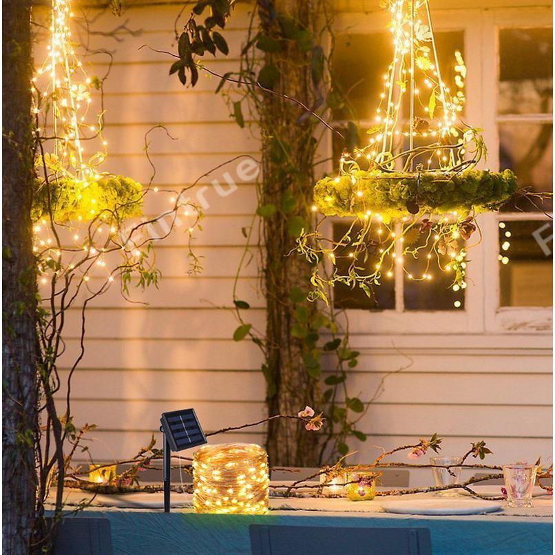 野外◎新品】LED ストリングスライト 10m×2本 電球色 イルミネーション