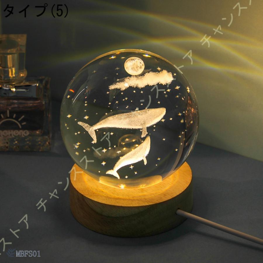 クリスタル ボール 宇宙飛行士 誕生日 プレゼント 3D 置物 ホームインテリア 水晶玉 星 ランプ ベッドサイドランプ 寝室 おしゃれ 部屋装飾品 工芸品｜mbfs01｜18