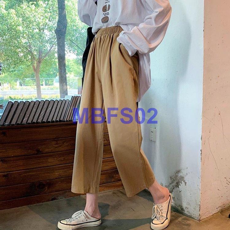 ワイドパンツ レディース ガウチョパンツ クロップド ウエストゴム チノパン シンプル 春夏 愛用