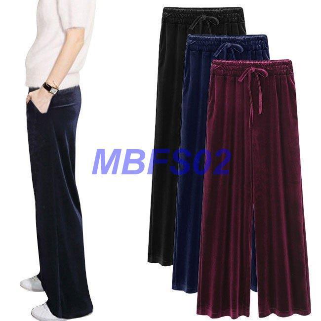 22春夏新作 ロングパンツ レディース パンツ ベロア ワイドパンツ カジュアルパンツ 無地 大きいサイズ お洒落 カジュアル キレイめ 体型カバー ゆったり 秋新作