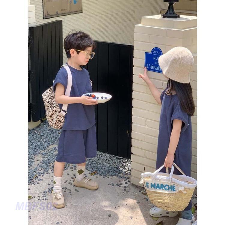 ロングワンピース 女の子 セットアップ 男の子 子供服 tシャツ 半袖 ハーフパンツ キッズ 韓国子ども服 春 夏 おしゃれ 可愛い ベビー服 トップス ボトムス 入学｜mbfs02｜19