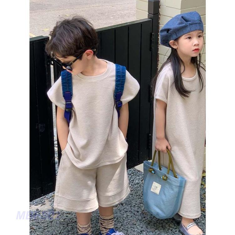 ロングワンピース 女の子 セットアップ 男の子 子供服 tシャツ 半袖 ハーフパンツ キッズ 韓国子ども服 春 夏 おしゃれ 可愛い ベビー服 トップス ボトムス 入学｜mbfs02｜04