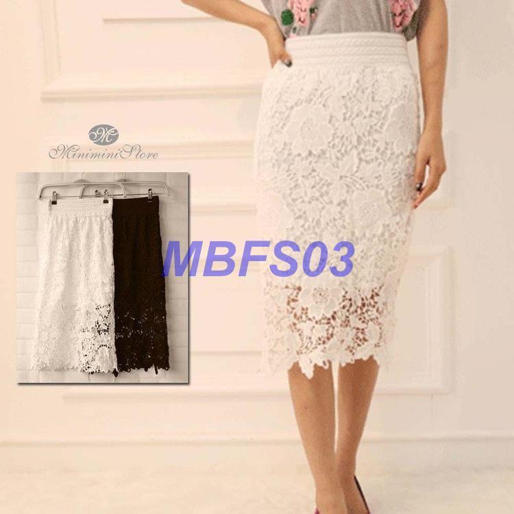 レーススカート 膝丈 レディース ハイウエスト タイトスカート 白 春夏 Ly0107 Nxz5 Mbfs03 通販 Yahoo ショッピング