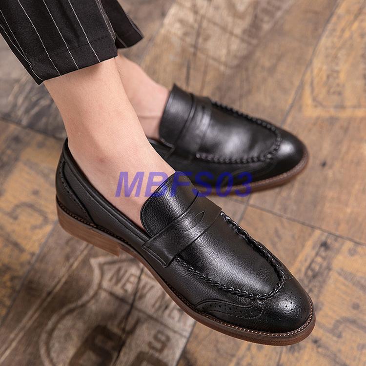 新品登場 e217コンローファー Uチップ 革靴 スリッポン ビジネス メンズ PRADA プラダビジネス・ドレスシューズ メンズ