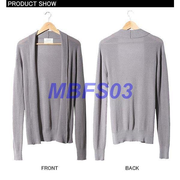 注目ブランド カーディガン メンズ カーデ カットソー 長袖 羽織り お兄系 カシュクールカーディガン ヴィジュアル系 長袖カーディガン 秋新作 前開き カラー 2 Panero Shop