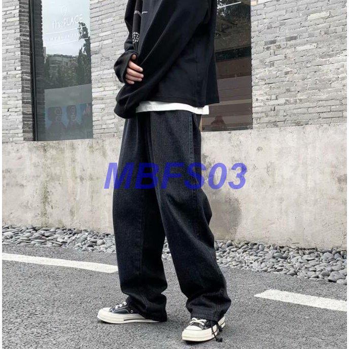 店長おすすめ 極太 デニム ジーンズ パンツ メンズ ルーズフィット B系 レディース ヒップホップ ストリート系 ウエストゴム Ly0125 Synk16 Mbfs03 通販 Yahoo ショッピング