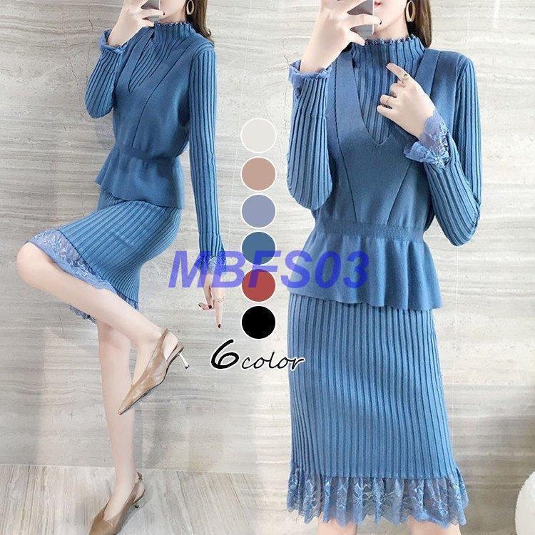 注目ブランド セットアップ ニットワンピース レディース 40代 秋冬 膝丈 パーカー ワンピース きれいめ レース 厚手 上品 ワンピース 長袖 体型カバー 通勤 着痩せ 大人 Ford Tools Co Za