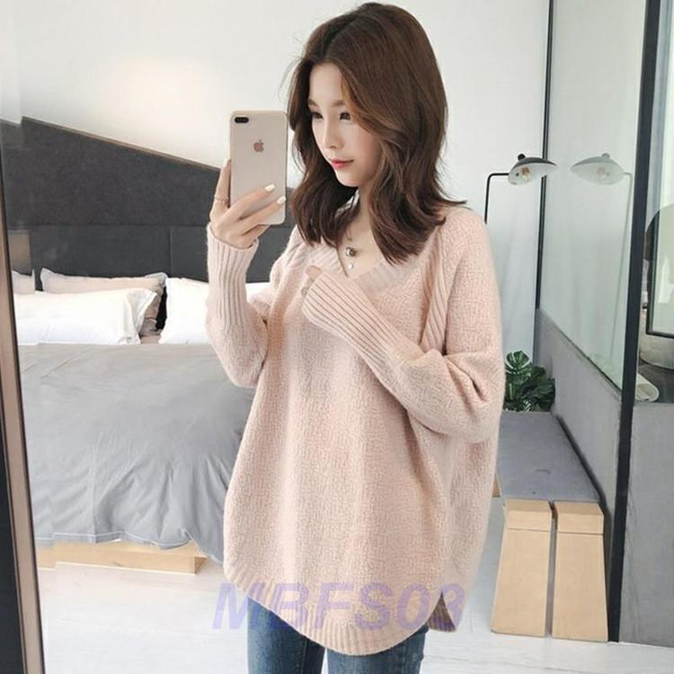 Tシャツ レディース ニット セーター トップス 厚手 Vネック Tシャツ レディース ニット セーター トップス 厚手 Vネック