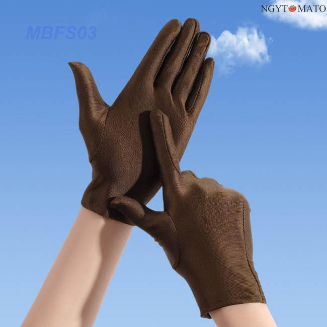 UV手袋 ショート UVカット 手袋 レディース UV対策 紫外線対策 涼しい 夏用 暑さ対策 接触冷感 涼しい スマホ対応 おしゃれ｜mbfs03｜08
