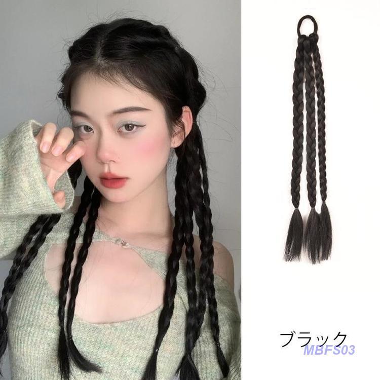 エクステ 三つ編み エクステンション ヘアゴム レディース つけ エクステ 三つ編み エクステンション ヘアゴム レディース つけ