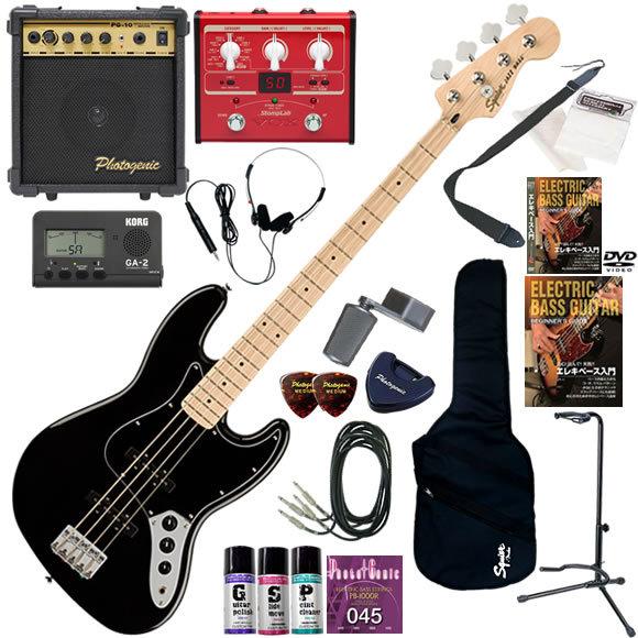 ラウンド 初心者セット エレキベース エレキベース マルチエフェクターも入ってる 最強の点セット Bass Blk Jazz Affinity スクワイヤー Squier 入門セット 初心者 ベース Www Car Engineer Com