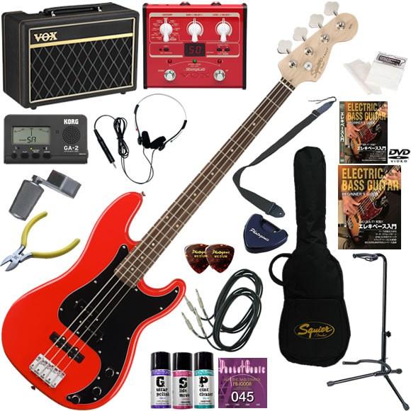 最高の エレキベース 初心者 入門セット Squier スクワイヤー Affinity Precision Bass Rcr Vox Pathfinder10とエフェクターが入ってる完璧21点セット 新しいコレクション Zoetalentsolutions Com