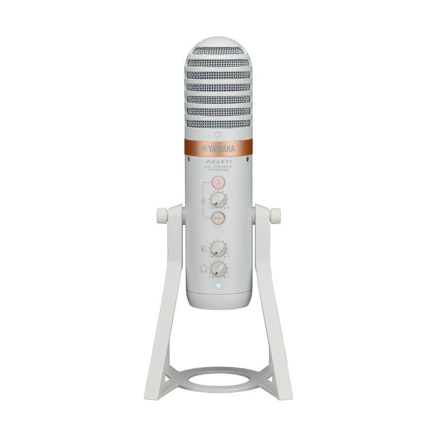 YAMAHA AG01 ライブストリーミングマイクロフォン ホワイト YAMAHA AG01 Live Streaming USB Microphone ホワイト ヤマハ