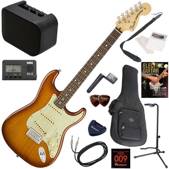 エレキギター 初心者 入門セット Fender フェンダー American Performer Stratocaster/HB ミニアンプが入ったお手軽13点セット