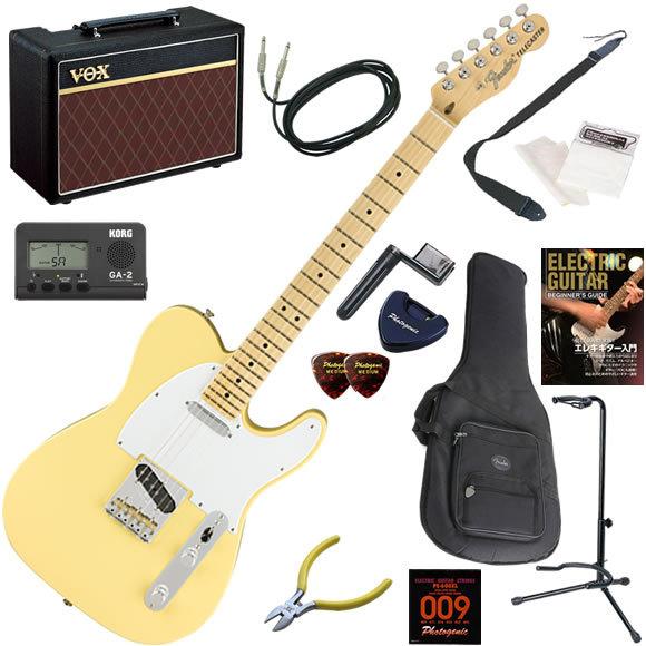 エレキギター 初心者 入門セット Fender フェンダー American Performer Telecaster/VW 人気のVOX Pathfinder10が入った本格14点セット