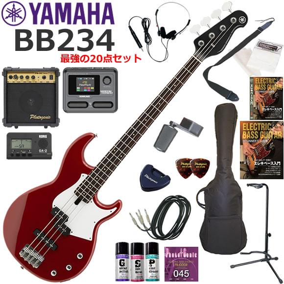 エレキベース 初心者 入門セット YAMAHA ヤマハ BB234/RBR マルチ 