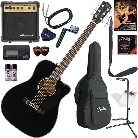 Fender（フェンダー） CC-60SCE/BLK エレアコ 初心者セット ぐに始め