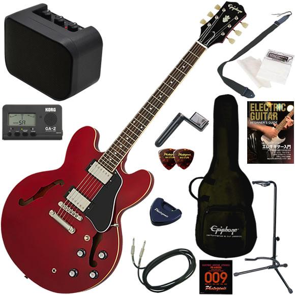 エレキギター 初心者 入門セット Epiphone エピフォン ES-335/CH  