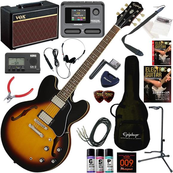 Epiphone ES-335 エピフォン Epiphone エピフォン ES-335/VS エレキギター 初心者セット VOX