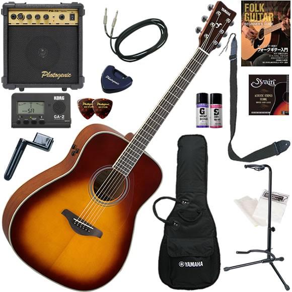 ヤマハ　トランスアコースティックギターFG-TA ケース付き YAMAHA FG-TA トランスアコースティックギター初心者12点セット