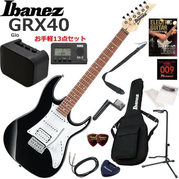Ibanez（アイバニーズ） GRX40/BKN エレキギター 初心者セット