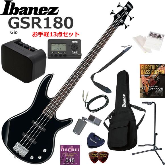 Ibanez アイバニーズ GSR180/BK エレキベース 初心者セット