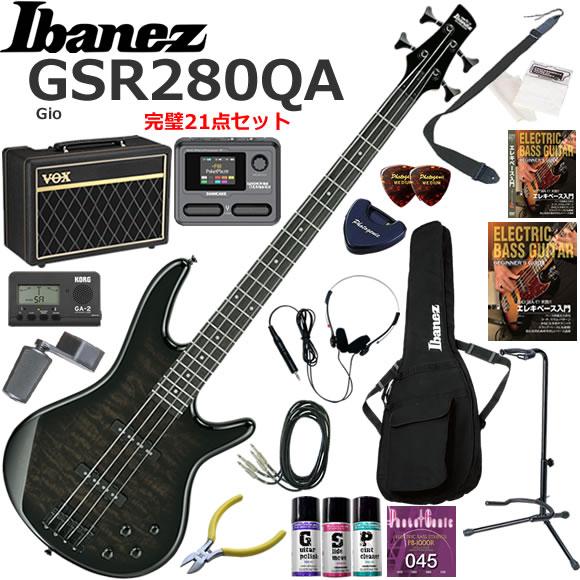 Ibanez（アイバニーズ） GSR280QA/TKS エレキベース 初心者セット VOX