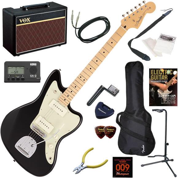 エレキギター 初心者 入門セット Fender フェンダー Made in Japan Hybrid II Jazzmaster/BLK/M 人気のVOX Pathfinder10が入った本格14点セット