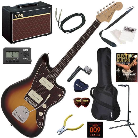 Fender - どろ除け Made インチ Japan Traditional 60s Jazzmaster/3CS 電気ギターギター 未経験者仕かける 一般受けのVOX Pathfinder10が入った本格14点仕かける