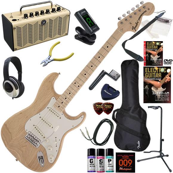 エレキギター 初心者 入門セット Fender フェンダー Made in Japan Traditional 70s Stratocaster/NAT 多機能・高音質のYAMAHA THR5が入ってる大人の19点セット