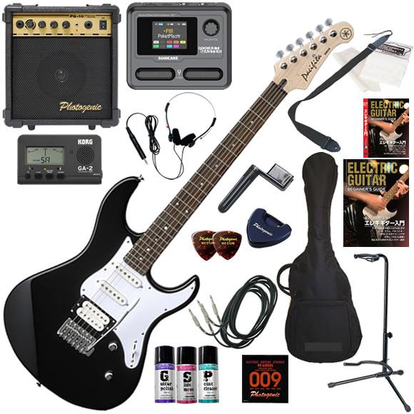 Yamaha PACIFICA エレキギター 黒 PAC112VBL　セット YAMAHA PACIFICA112V BL(ブラック) エレキギター初心者14点