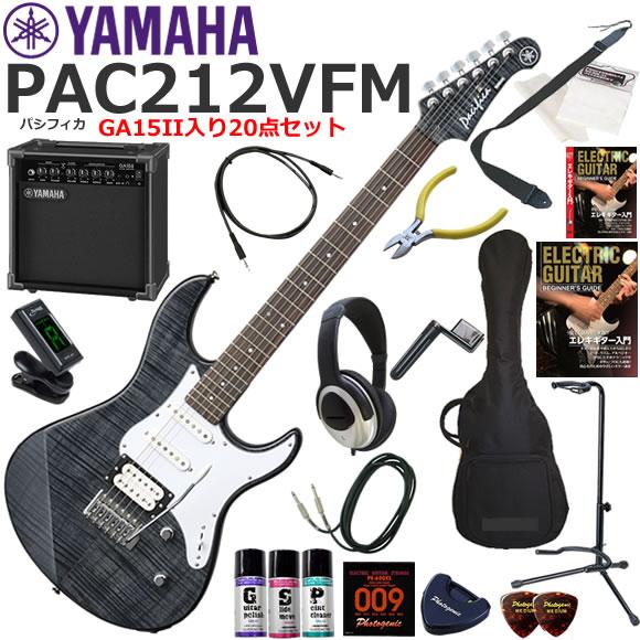 YAMAHAパシフィカPAC212VFM アンプとヘッドホンクリップチューナーセット